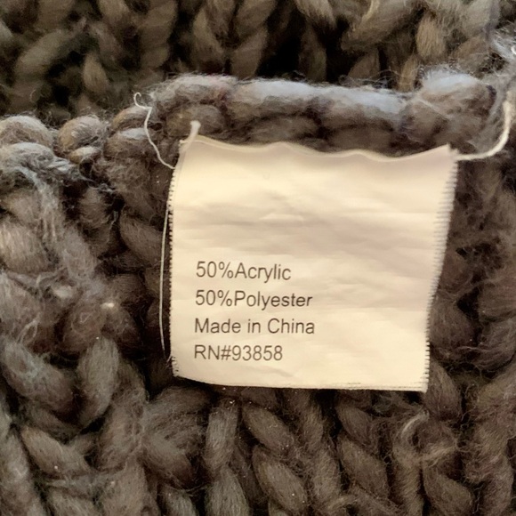 Gray Knit Infinity Scarf - Picture 3 of 3